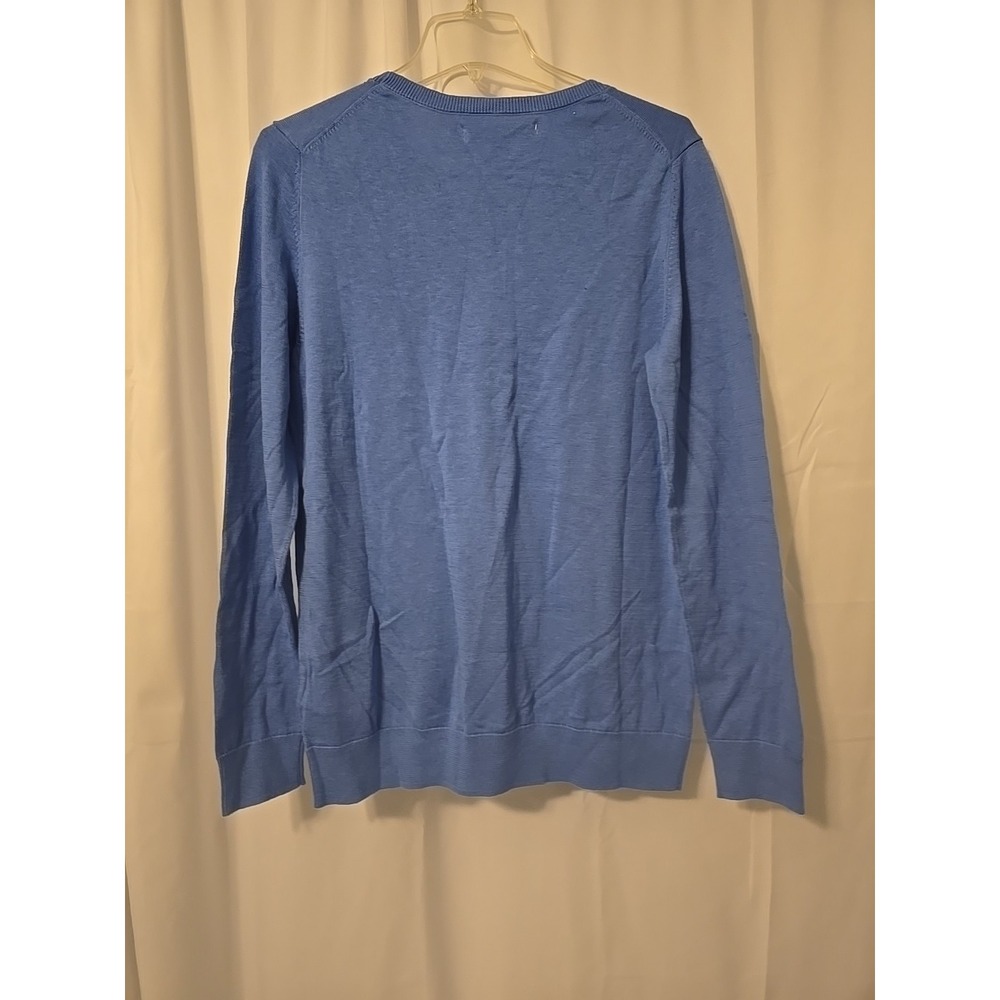 Amazon Essentials Blue Women's Long-Sleeve Lightweight Crewneck Sweater, Large - Picture 4 of 6